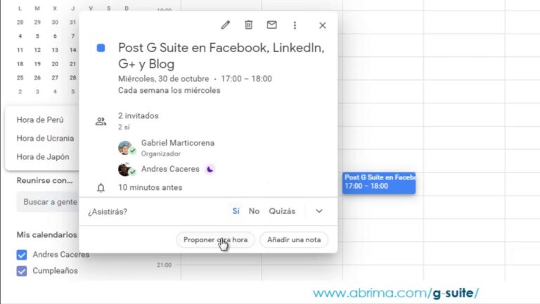 Optimizaci&oacute;n de la Agenda de Horarios en Eventos