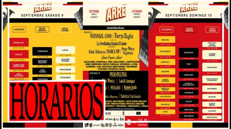 Gu&iacute;a Pr&aacute;ctica para Crear un Cronograma de Horarios en Festivales de M&uacute;sica