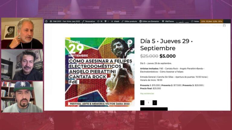 Horarios de Encuentros con Artistas en el Festival